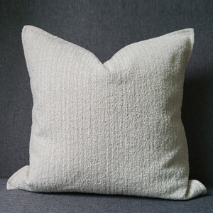宸里家居现代方枕样板间靠垫白色抱枕压线棉麻靠包新中式沙发腰枕