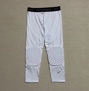 轩尧耐克泰篮球护膝男七分专业保护膝盖蜂窝防撞裤运动护腿打球训