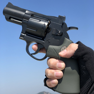 月亮小左轮软弹枪玩具枪手小枪砸响炮男孩儿童仿真zp5模型软蛋枪