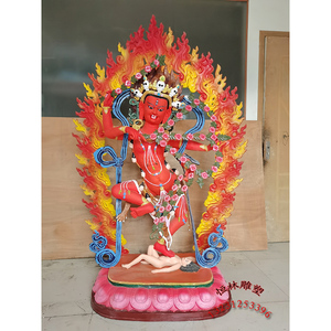 作明佛母佛像纯铜铸造大型藏传全铜1.5米咕噜咕咧护法密宗铜像厂