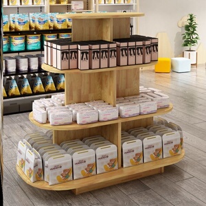 货品圆盘组合圆形货架发饰展示架食品水果储藏坚固陈列展览零食