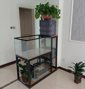 不锈钢鱼缸架双层底座柜子多层组金属水族箱定做龟鱼缸架子底架座