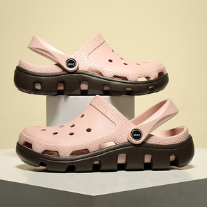 向往的生活同款洞洞鞋女欧阳娜娜防滑包头沙滩凉拖鞋厚底外穿夏潮