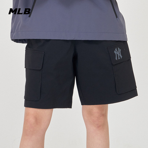 MLB官方 男女情侣休闲短裤宽松百搭大口袋运动裤24夏季新款SMB06