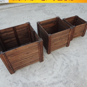 木头多肉木盒菜箱大种植木箱防腐木花箱阳台户外长形多肉盆木花槽