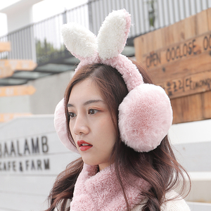 耳罩冬季女生兔耳可爱耳暖冬天防冻保暖折叠毛绒耳捂耳包护耳朵罩