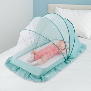 婴儿床蚊帐宝宝蚊帐防蚊罩蒙古婴儿蚊帐小孩儿童床无底通用可折叠