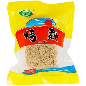 上海清美年夜饭火锅凉拌食材300g袋装鲜烤麸只发江浙沪皖