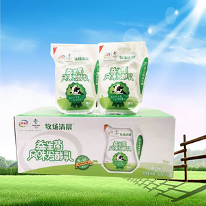 伊利牧场清晨酸奶原味180g袋装 爱克林风味发酵乳营养早餐奶