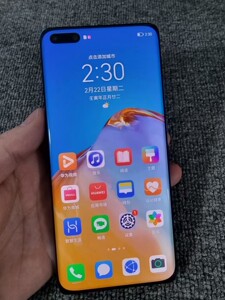 二手游戏拍照安卓手机华为p40pro 5g 8加128全网通原装包邮蓝色