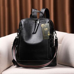 xl真皮双肩包女牛皮可放14寸笔记本电脑背包13寸头层牛皮上班通勤