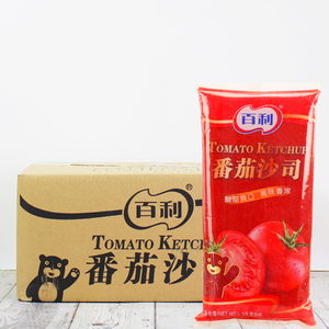 百利番茄沙司1kg*12袋整箱番茄酱 商用手抓饼意面披萨炸鸡薯条酱