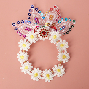 叶罗丽娃娃3分4分娃冰灵时间公主娃适用的小花环头饰手捧花1人付款2