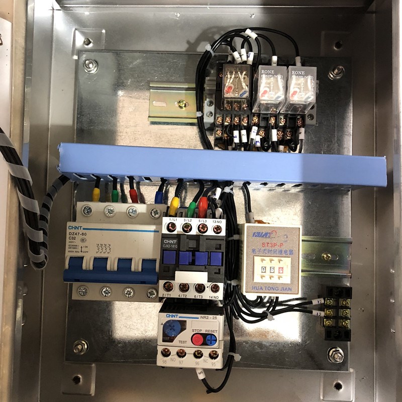 v定做洗车泵自助洗车机室外不绣钢控制配电箱4kw光感启动延时停止