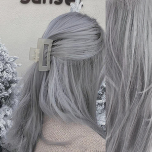 奶奶灰染发膏灰色永久