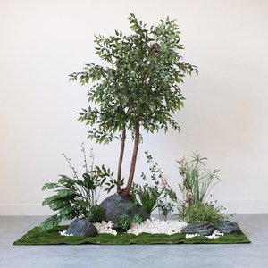 大型仿真绿植造景套装园景餐厅楼梯角落植物景观装饰橱窗假花草树