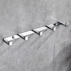 全铜挂衣钩五头衣钩门后壁毛巾挂排浴室五金挂件 口罩挂钩