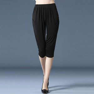 中老年女士七分运动裤