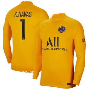 21-22法国大巴黎守门员球衣1号纳瓦斯 多纳鲁马卡门将服龙门服