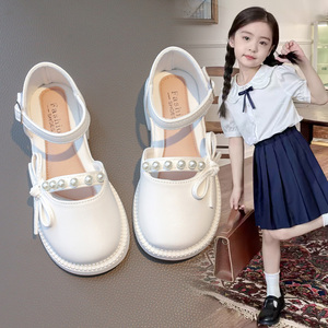 女童公主凉鞋2024新款夏季爆款儿童包头凉鞋软底演出鞋女孩小皮鞋