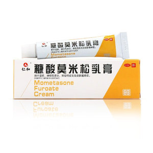 仁和 糠酸莫米松乳膏5g湿疹神经性皮炎皮肤瘙痒止痒霜糖康酸诺糯