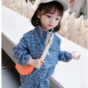 女宝宝儿童装工装春秋款卫衣衣服运动装套装春款女童幼儿园春装潮