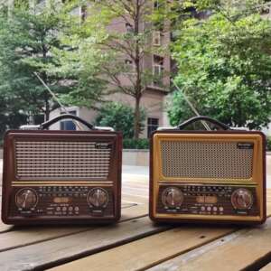 诚诚国际企业店淘宝高档出德国复古收音机老人老式台式蓝牙音箱插卡