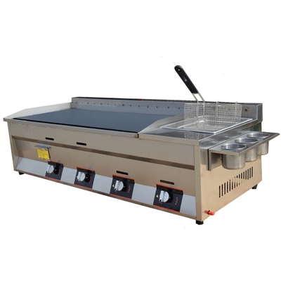 商用扒炉炸炉一体机手抓饼机器铁板烧铁板烤冷面煎锅关东煮面锅1