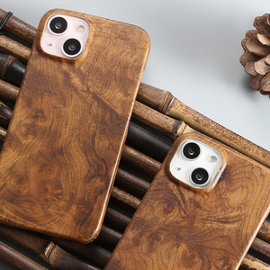 适用于苹果14ProMax商务Plus木质制手机壳iPhone13 mimi保护套12pro超薄裸机手感实木头个性防摔高端木纹新款