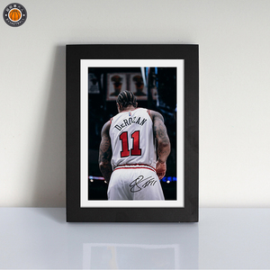 7寸德罗赞签名款照片实木相框海报装饰挂画桌面摆件球迷周边用品