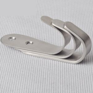 壁挂隔断公共卫生间排钩墙壁毛巾挂勾不锈钢挂钩单钩 单个 打孔