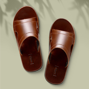 真皮拖鞋男士夏季一字拖鞋皮拖鞋防滑外穿手工全头层牛皮软底凉鞋