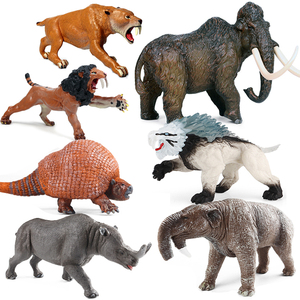 仿真远古生物模型动物冰河时期猛犸象恐象剑齿虎儿童玩具摆件