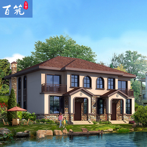 农村两层双拼别墅