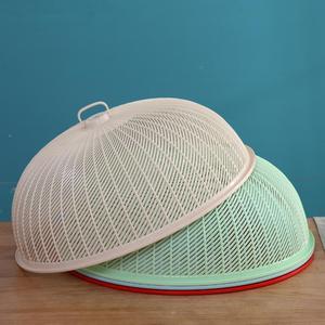 盖菜罩家用防苍蝇餐桌剩菜罩子塑料折叠可拆洗食物菜罩防蚊饭菜罩