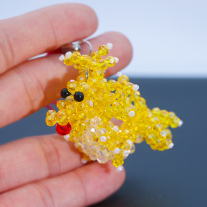 手工串珠挂件饰品摆件汽车钥匙编织生肖创意水晶生肖龙挂件成品