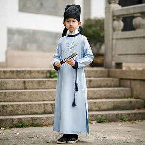 汉服男童春季唐朝国学服中国风幼儿园宝宝儿童古装国风演出服装