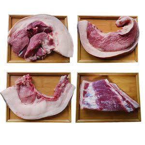 大别山农家土黑猪肉带皮五花肉肋条肉前后腿肉6斤装可任意搭配