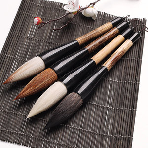 大毛笔斗笔大号提斗狼毫抓笔小中号兼毫写对联春联笔大字书法粗特写