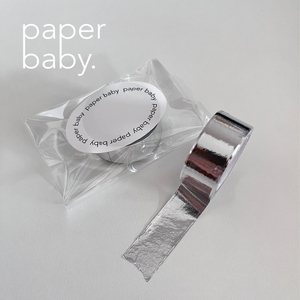 paperbaby 银色绿色玫瑰金 可撕烫金手帐和纸胶带