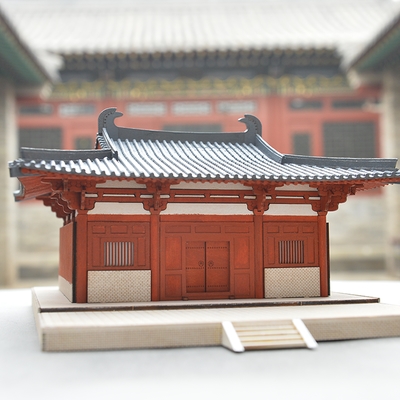五台山南禅寺模型中国古建筑唐代大殿庙微缩木质拼装手工立体3d00