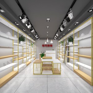 店铺鞋店鞋架展示架商场鞋货架童鞋女鞋展示柜多层定制带灯落地架