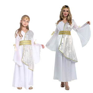 儿童节女童亲子装古希腊神话女神cos节目演出服连衣裙舞台礼服