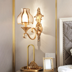 欧式壁灯客厅背景墙简欧