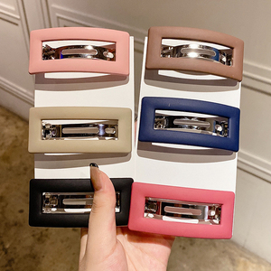 80sinanlv淘宝韩国进口bb夹儿童mini长方形发夹磨砂彩色厘米夹宝宝