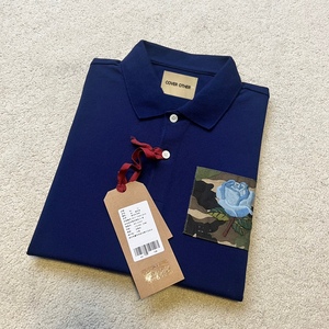 男装玫瑰花翻领短袖t恤网眼珠地纯棉翻领kc短袖polo衫