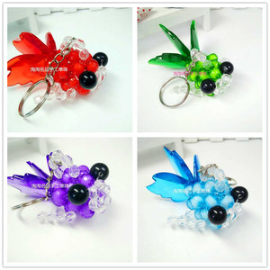 手工串珠大眼鱼小金鱼挂件散珠子材料包编织手机钥匙包包饰品