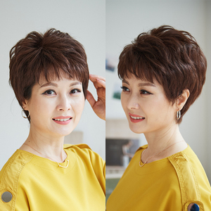 个护/家清 假发 假发短卷发 气质女人的短发