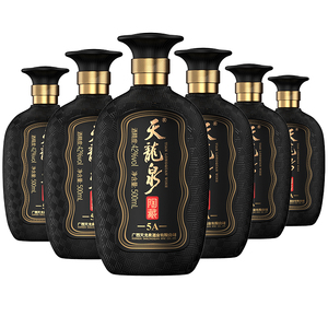 天龙泉42度陶藏5a 陶缸陈酿大米酒水纯粮发酵 500ml*6 广西酒类