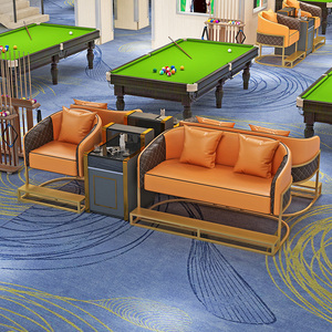 台球室专用沙发观球椅比赛专用卡座高端看球休闲桌椅台球厅看球椅